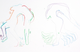 Choreographic test 3, Allison Hrabluik and Claire French